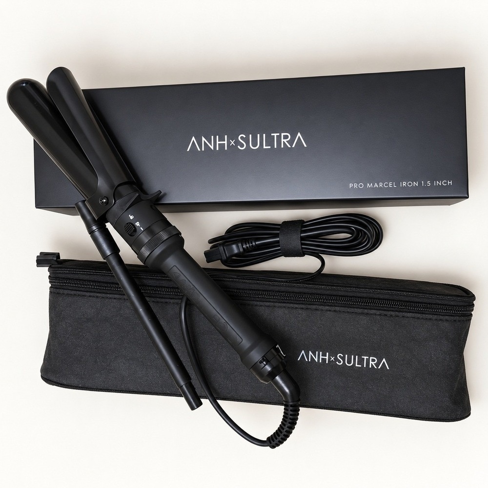 ANH x SULTRA Pro Marcel Iron 1.5" Professional Ceramic Curling Iron